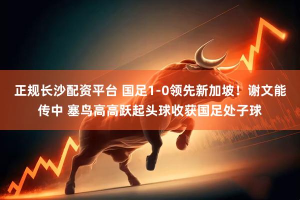 正规长沙配资平台 国足1-0领先新加坡！谢文能传中 塞鸟高高跃起头球收获国足处子球